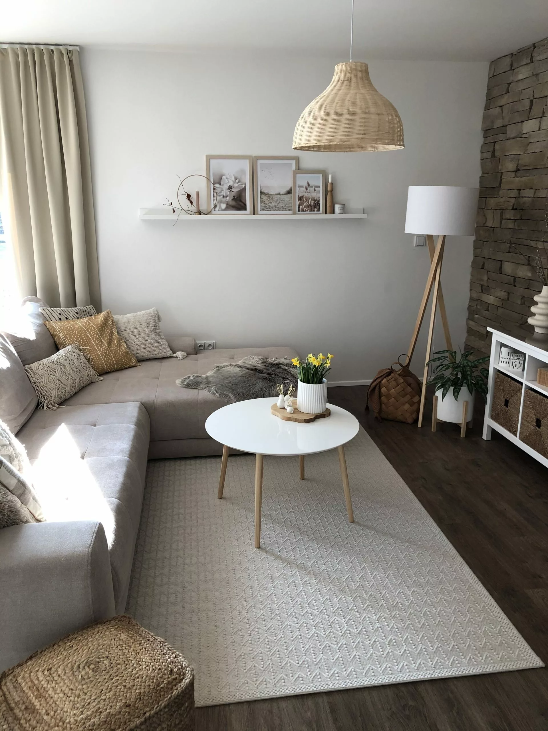 Beliani Lámpara De Techo De Ratán Marrón Claro MILLIAN 4 Beliani Lámpara De Techo De Ratán Marrón Claro MILLIAN - Imagen 4