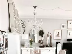 Beliani Lámpara De Techo De Metal/vidrio Transparente LOCONE -Lámparas comercio undef src sa picid 801351 type whitesh image