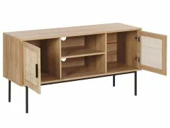 Beliani Mueble TV Madera Clara PASCO -Lámparas comercio undef src sa picid 804076 type whitesh image