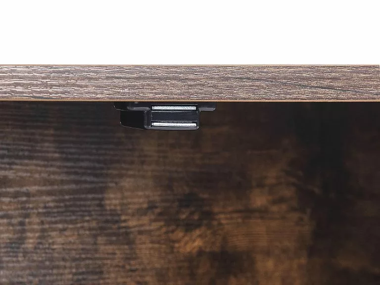 Beliani Mueble TV Madera Oscura/negro VINCE 10 Beliani Mueble TV Madera Oscura/negro VINCE - Imagen 10