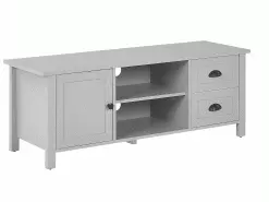 Beliani Mueble TV Gris HONOLULU -Lámparas comercio undef src sa picid 810187 type whitesh image