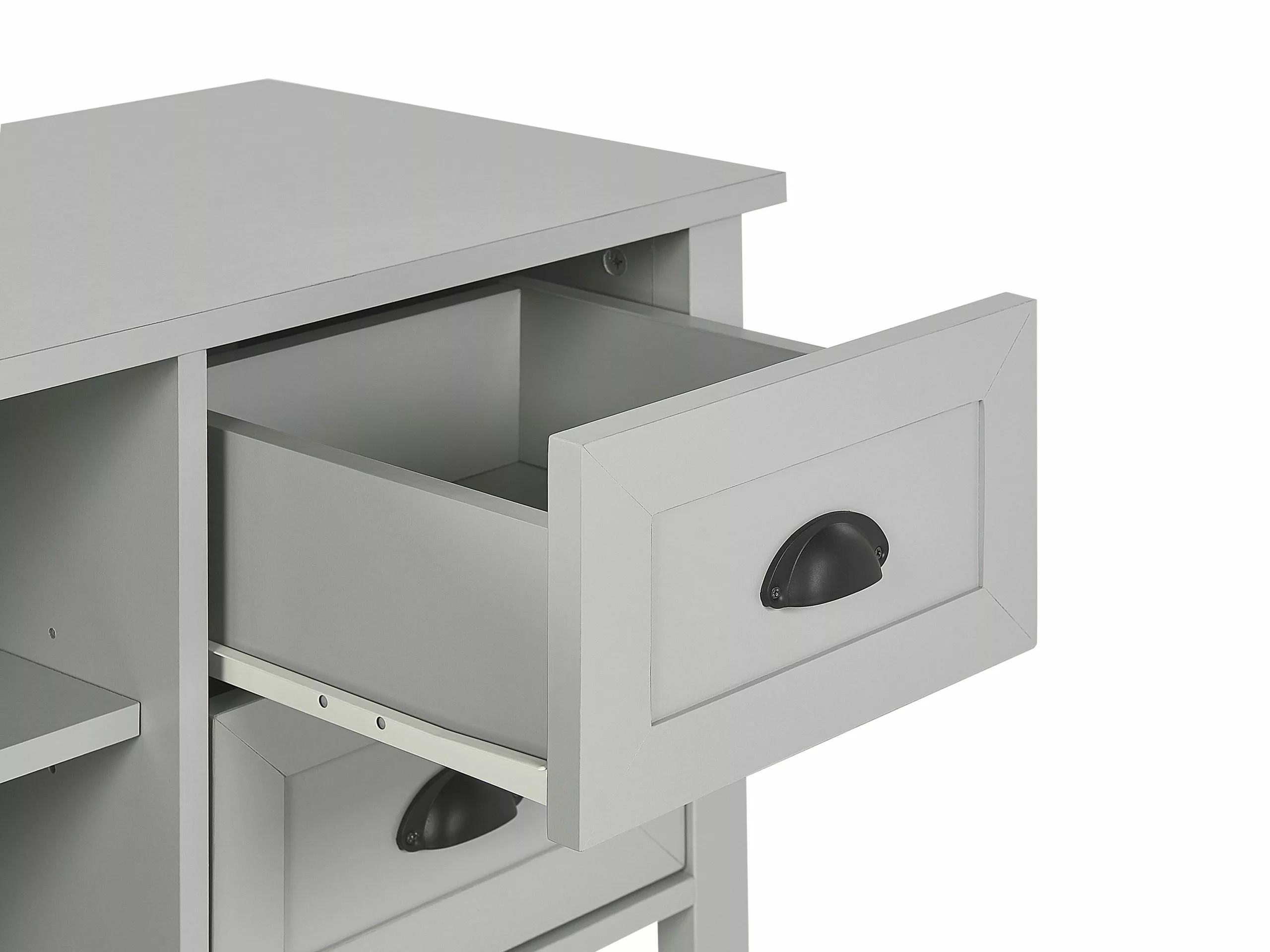 Beliani Mueble TV Gris HONOLULU - Imagen 7