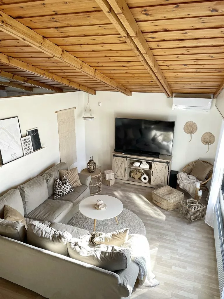 Beliani Mueble TV Madera Clara ULAN 3 Beliani Mueble TV Madera Clara ULAN - Imagen 3