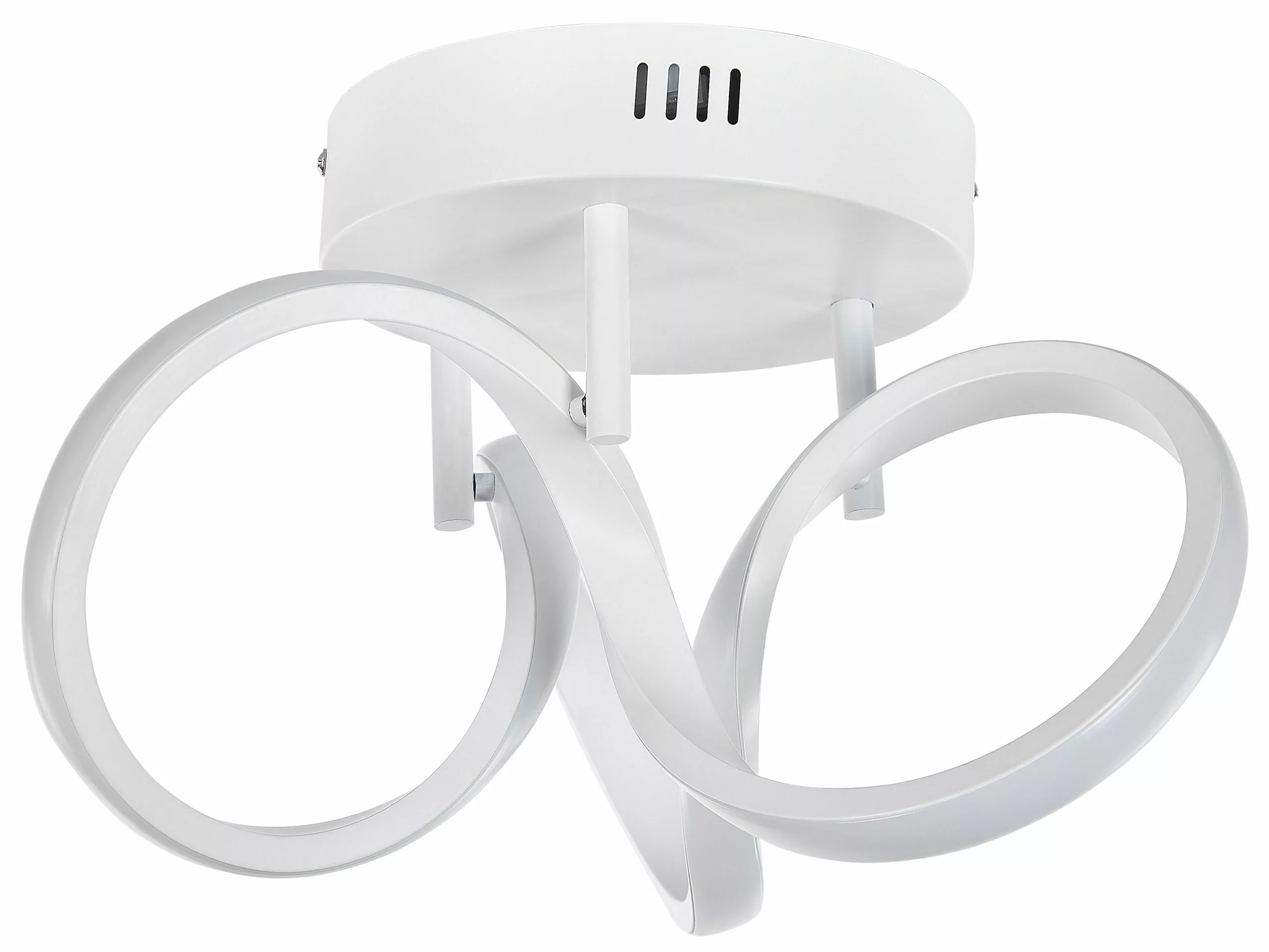 Beliani Lámpara De Techo LED De Metal Blanco MONGO - Imagen 6