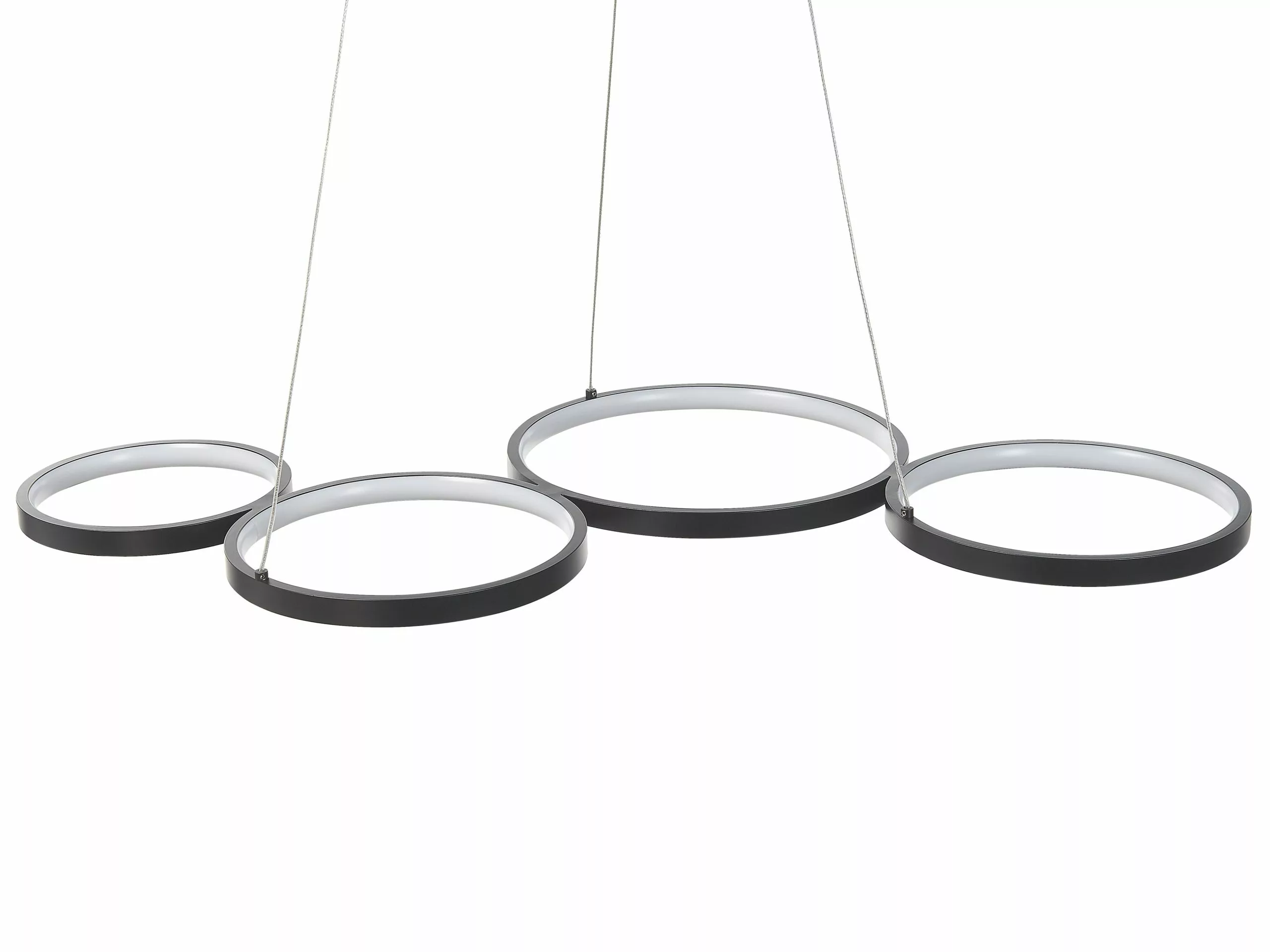 Beliani Lámpara De Techo LED De Metal Negro PIBOR - Imagen 4