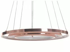 Beliani Lámpara De Techo LED De Metal Rosa Dorado 108 Cm ATREK 17 Beliani Lámpara De Techo LED De Metal Rosa Dorado 108 Cm ATREK -Lámparas comercio undef src sa picid 815663 type whitesh image