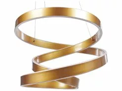 Beliani Lámpara De Techo LED De Metal Dorado WANLI -Lámparas comercio undef src sa picid 815719 type whitesh image