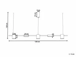 Beliani Lámpara De Techo LED De Metal Negro SESTRA -Lámparas comercio undef src sa picid 816068 type whitesh image