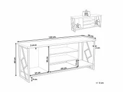 Beliani Mueble TV En Madera Oscura FORRES 17 Beliani Mueble TV En Madera Oscura FORRES -Lámparas comercio undef src sa picid 816352 type whitesh image