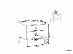 Beliani Mesita De Noche De Terciopelo Gris SEZANNE 17 Beliani Mesita De Noche De Terciopelo Gris SEZANNE -Lámparas comercio undef src sa picid 817823 type whitesh image