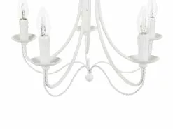 Beliani Lámpara De Techo De Metal Blanco DABUS -Lámparas comercio undef src sa picid 818179 type whitesh image