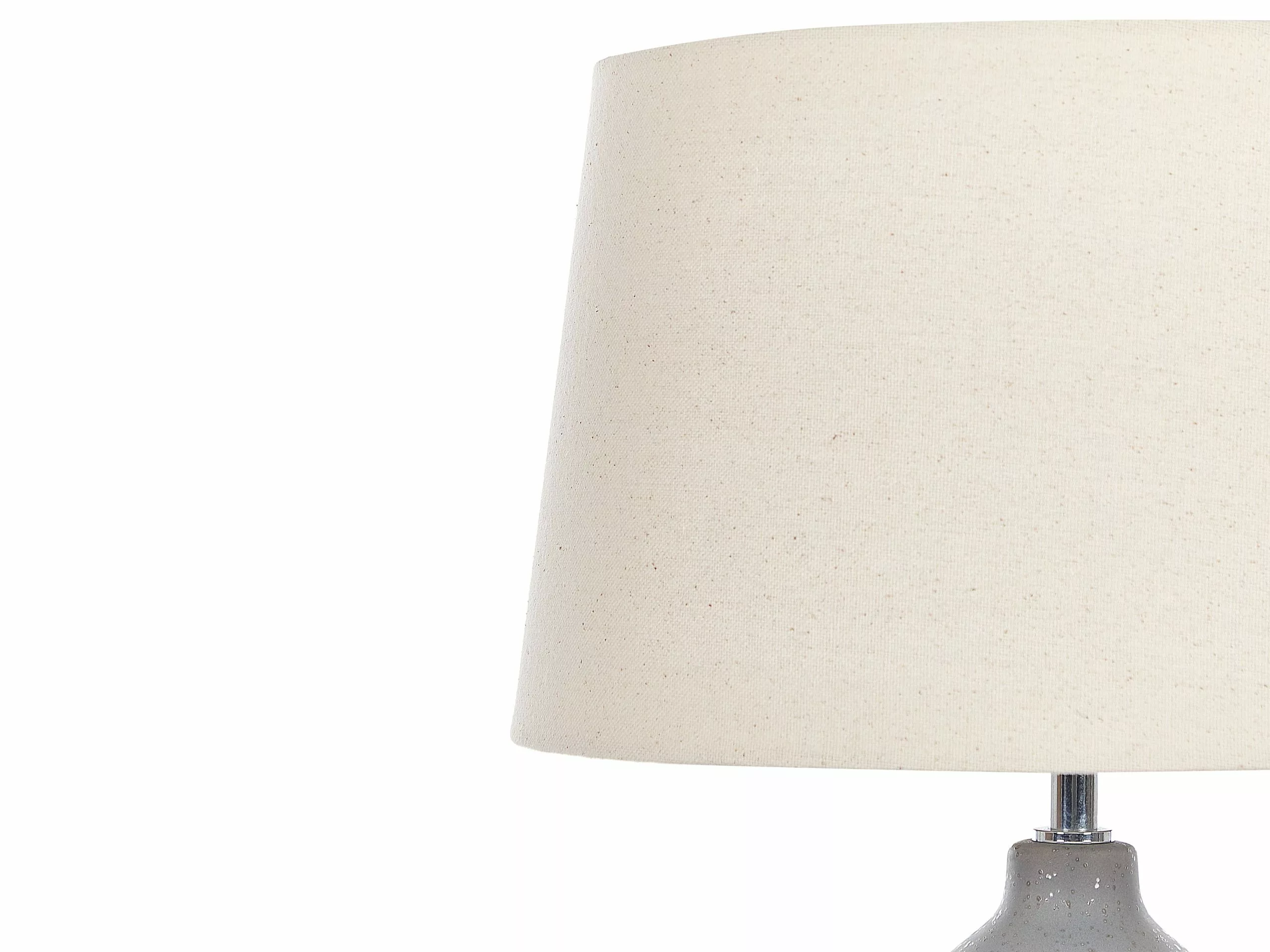 Beliani Lámpara De Mesa De Cerámica Gris/beige 56 Cm YENISEI - Imagen 4