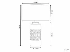 Beliani Lámpara De Mesa De Cerámica Dorado/negro 48 Cm CIMARRON 17 Beliani Lámpara De Mesa De Cerámica Dorado/negro 48 Cm CIMARRON -Lámparas comercio undef src sa picid 822598 type whitesh image