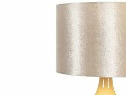 Beliani Lámpara De Mesa De Cerámica Amarillo/dorado 52 Cm HADDAS -Lámparas comercio undef src sa picid 822628 type whitesh image