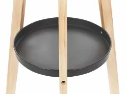 Beliani Lámpara De Pie De Madera De Pino Clara/blanco/negro 149 Cm BLUFF -Lámparas comercio undef src sa picid 823063 type whitesh image