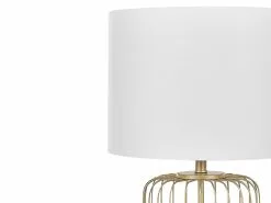 Beliani Lámpara De Mesa De Metal Blanco/dorado 58 Cm THOUET -Lámparas comercio undef src sa picid 823433 type whitesh image