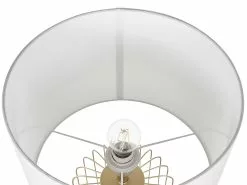 Beliani Lámpara De Mesa De Metal Blanco/dorado 58 Cm THOUET -Lámparas comercio undef src sa picid 823436 type whitesh image