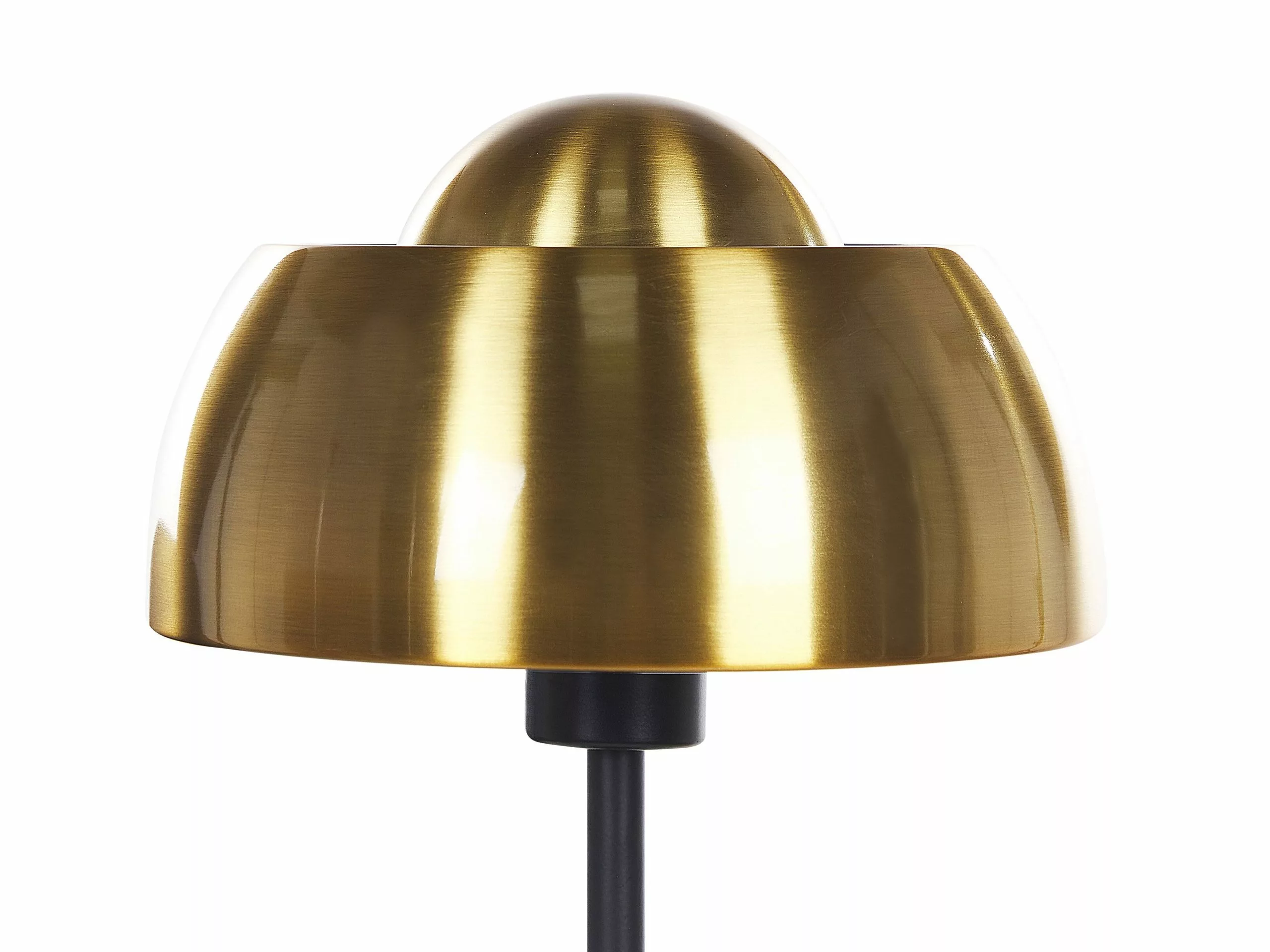 Beliani Lámpara De Pie De Metal Negro/dorado 148 Cm SENETTE - Imagen 4