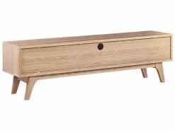 Beliani Mueble TV Madera Clara DETROIT -Lámparas comercio undef src sa picid 823982 type whitesh image