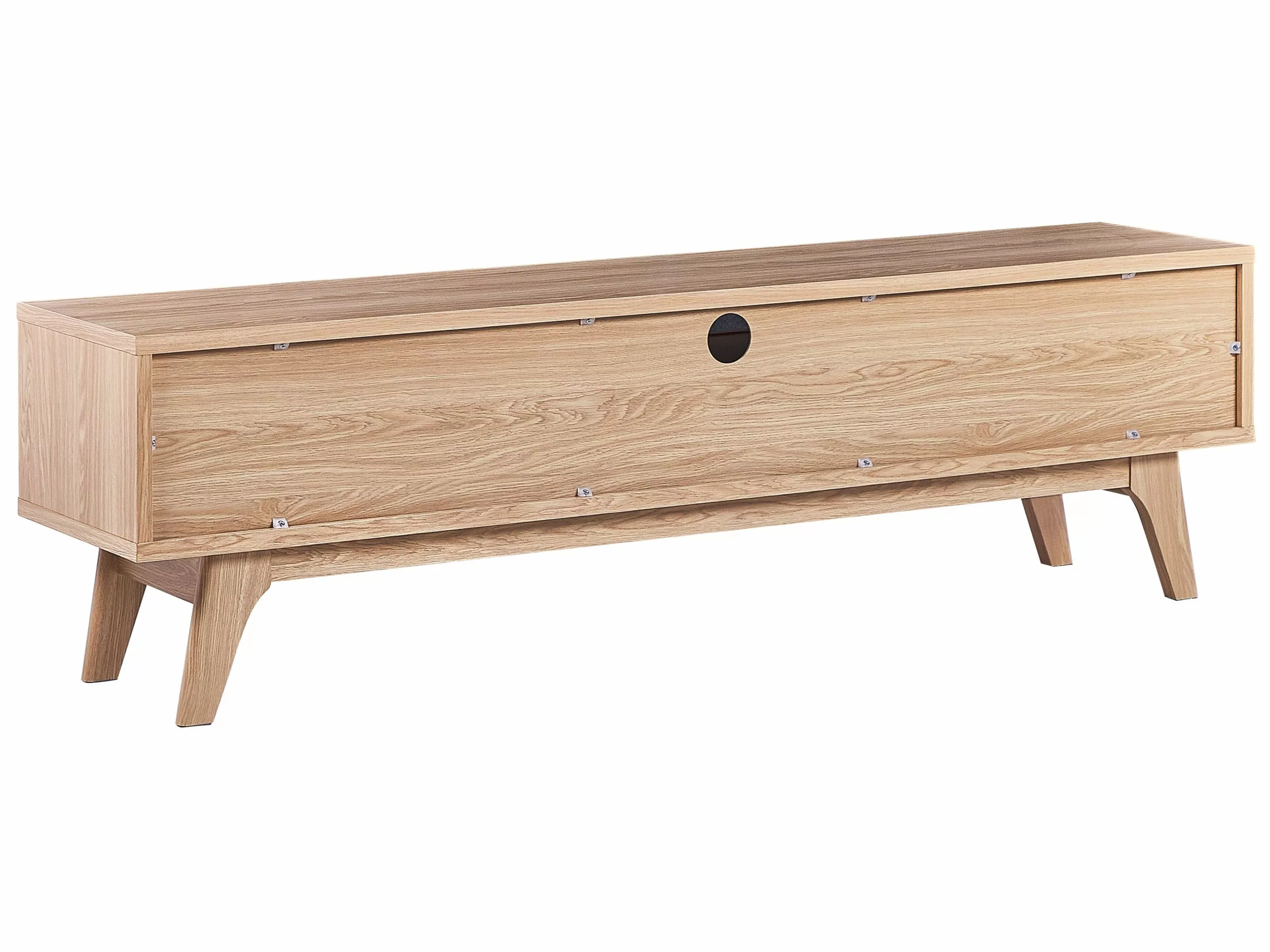 Beliani Mueble TV Madera Clara DETROIT - Imagen 10