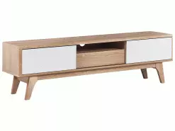 Beliani Mueble TV Madera Clara/blanco EERIE 12 Beliani Mueble TV Madera Clara/blanco EERIE -Lámparas comercio undef src sa picid 824111 type whitesh image