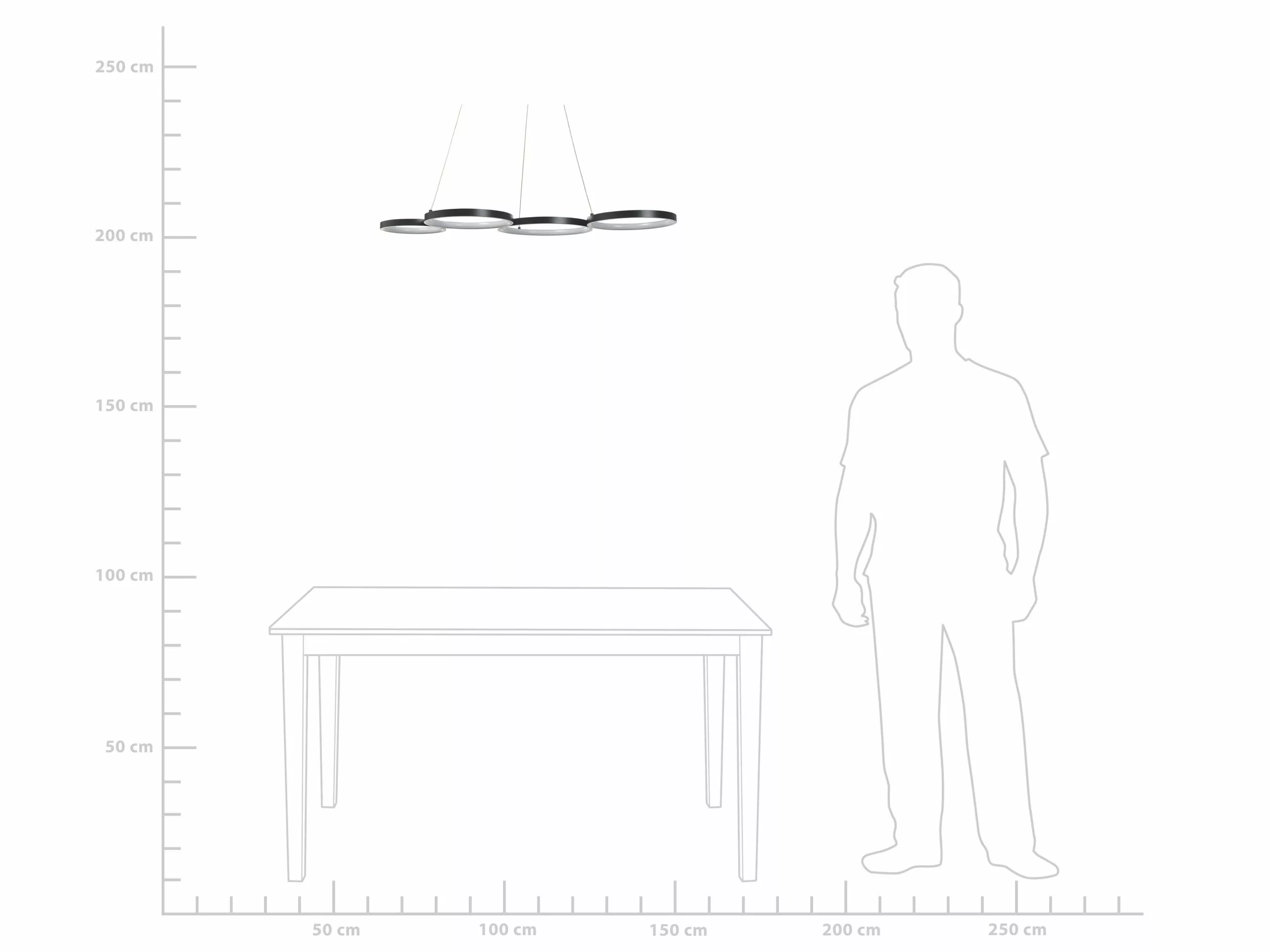 Beliani Lámpara De Techo LED De Metal Negro PIBOR - Imagen 7