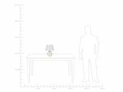 Beliani Lámpara De Mesa Blanco Crema SADO -Lámparas comercio undef src sa picid 824513 type whitesh image