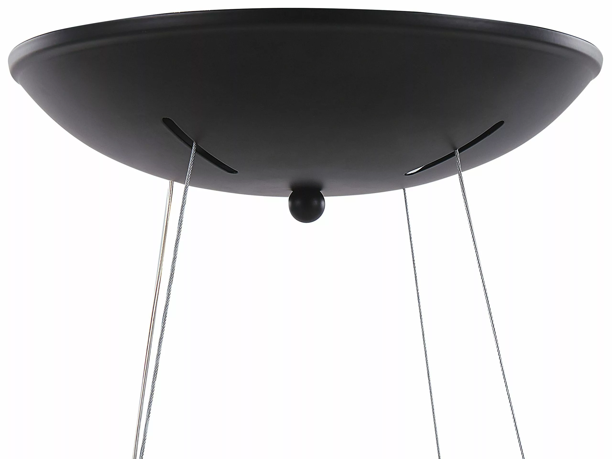 Beliani Lámpara De Techo LED De Metal Negro ⌀ 60 Cm LENYA - Imagen 8