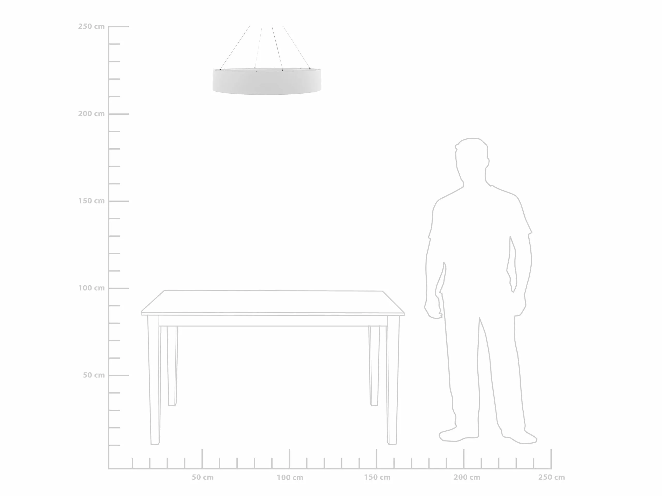 Beliani Lámpara De Techo LED De Metal Blanco ⌀ 60 Cm LENYA 9 Beliani Lámpara De Techo LED De Metal Blanco ⌀ 60 Cm LENYA - Imagen 9