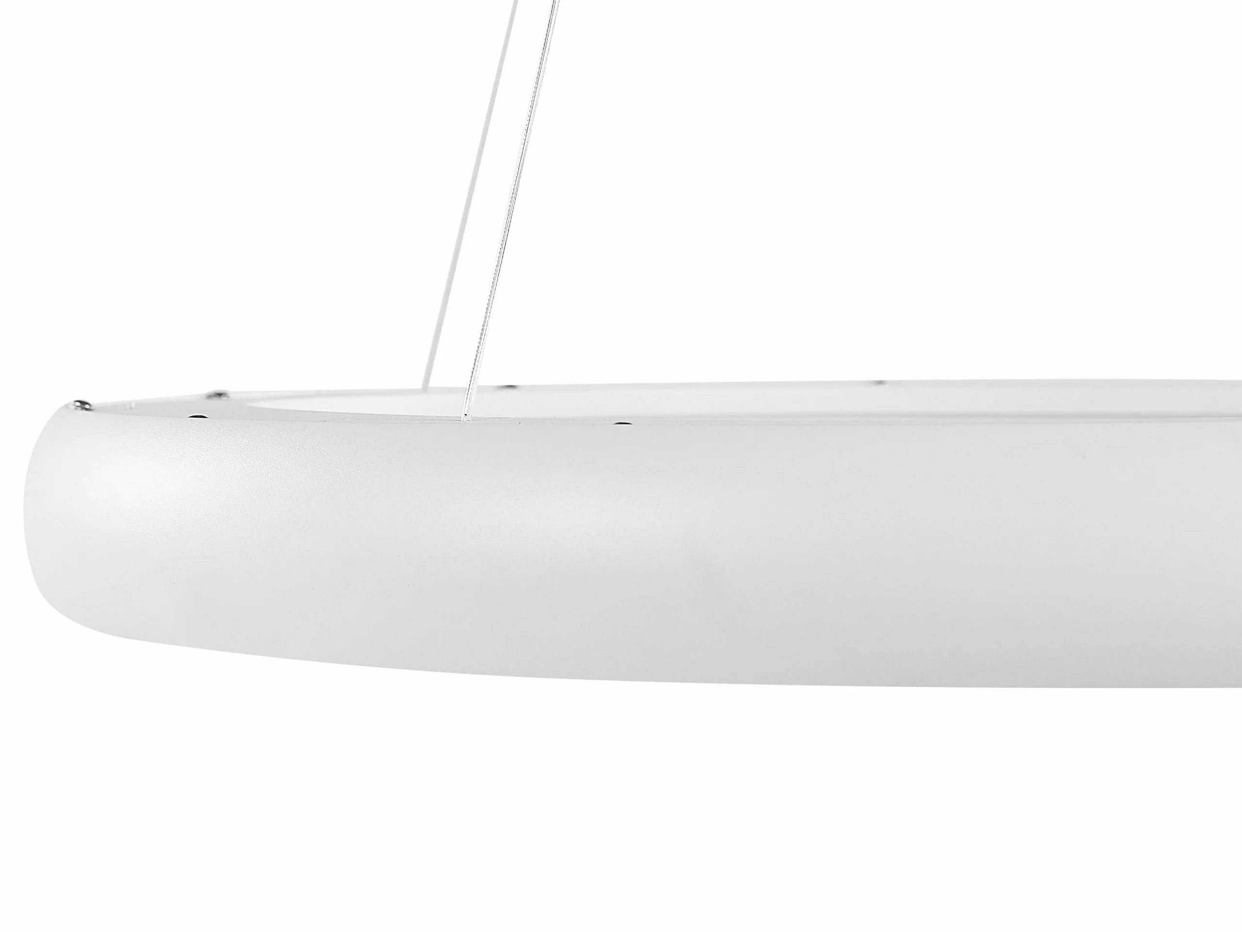 Beliani Lámpara De Techo LED De Metal Blanco 150 Cm BAGO - Imagen 7