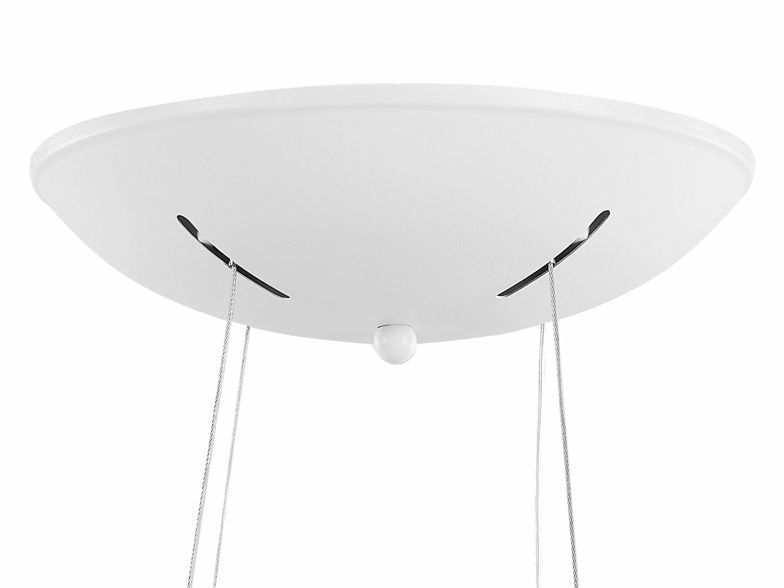 Beliani Lámpara De Techo LED De Metal Blanco 150 Cm BAGO - Imagen 8