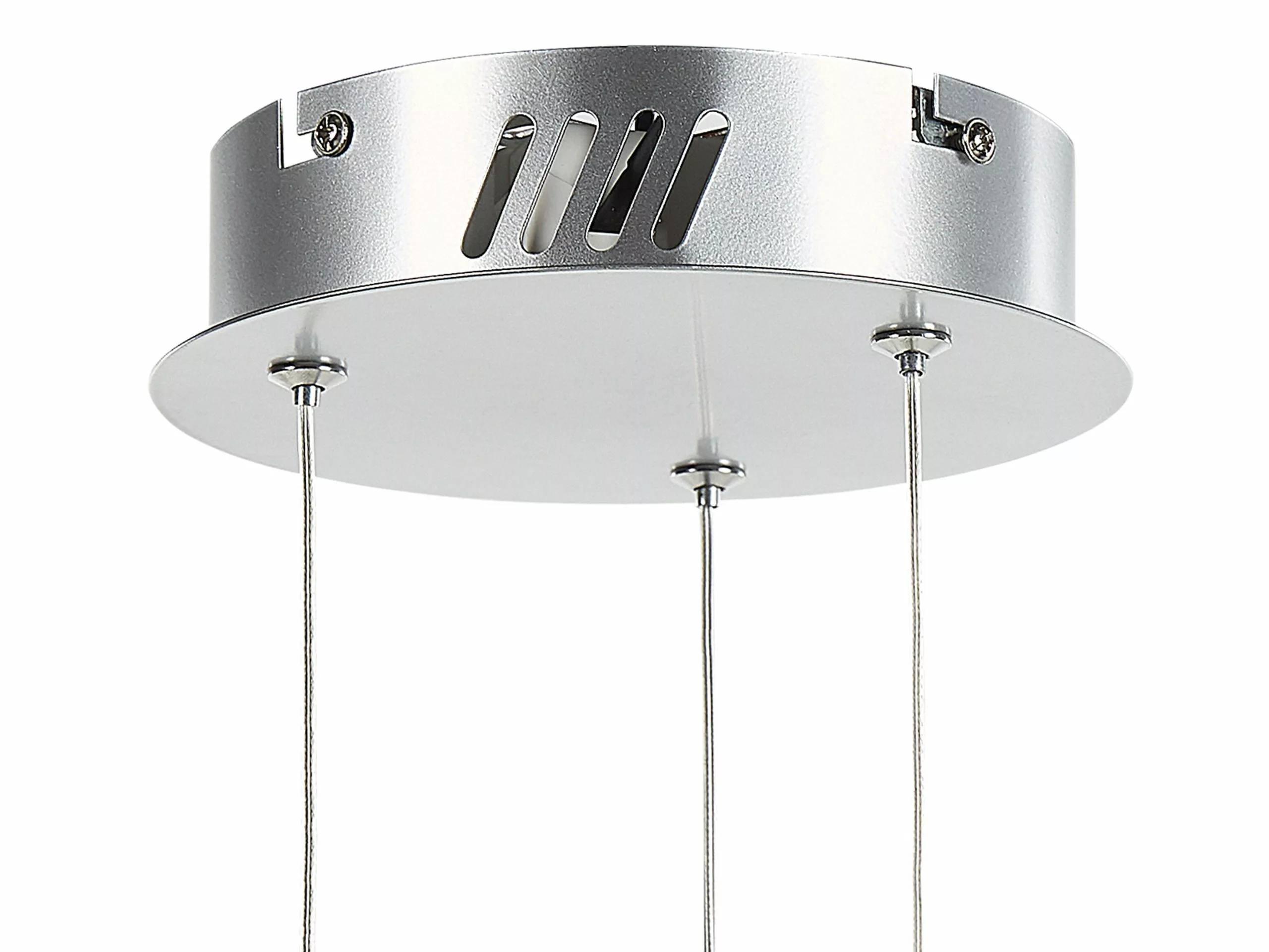 Beliani Lámpara De Techo LED De Cristal/metal Plateado ⌀ 60 Cm MAGAT 6 Beliani Lámpara De Techo LED De Cristal/metal Plateado ⌀ 60 Cm MAGAT - Imagen 6