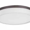 Beliani Lámpara De Techo LED De Metal Blanco/marrón ⌀ 40 Cm SAKAE
