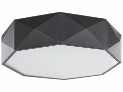 Beliani Lámpara De Techo LED De Metal Negro 50 Cm SVAY