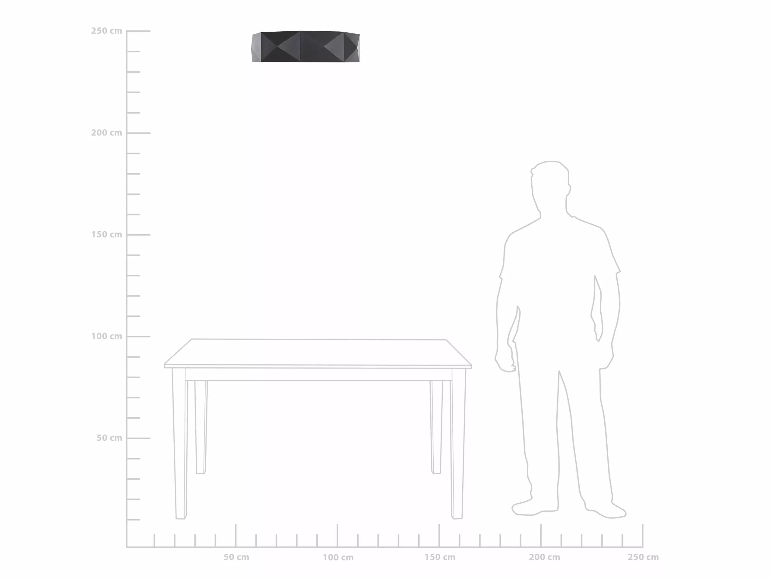 Beliani Lámpara De Techo LED De Metal Negro 50 Cm SVAY 7 Beliani Lámpara De Techo LED De Metal Negro 50 Cm SVAY - Imagen 7