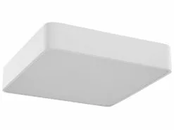 Beliani Lámpara De Techo LED De Metal Blanco 46 X 46 Cm BICOL