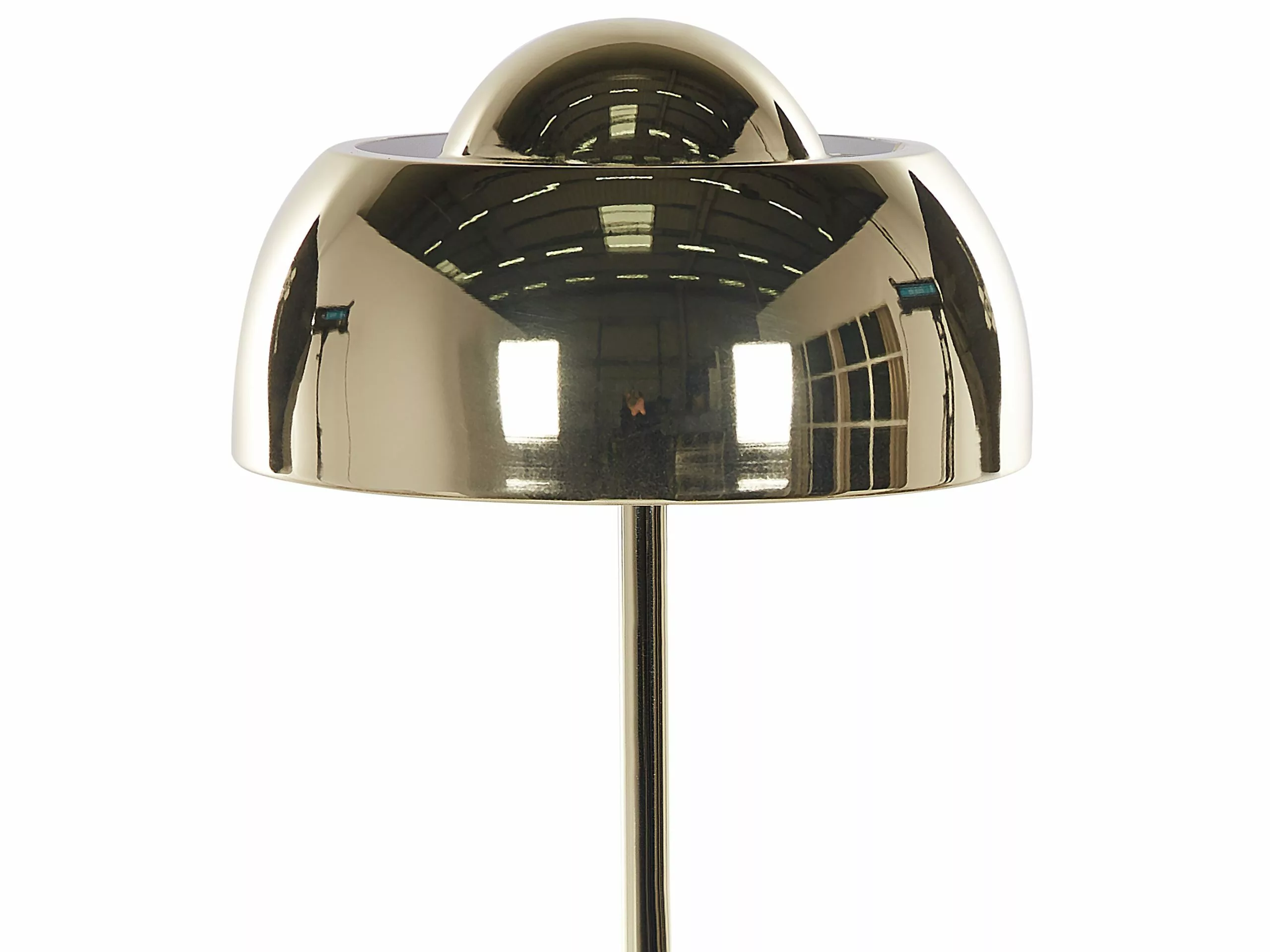 Beliani Lámpara De Pie De Metal Dorado 148 Cm SENETTE - Imagen 6