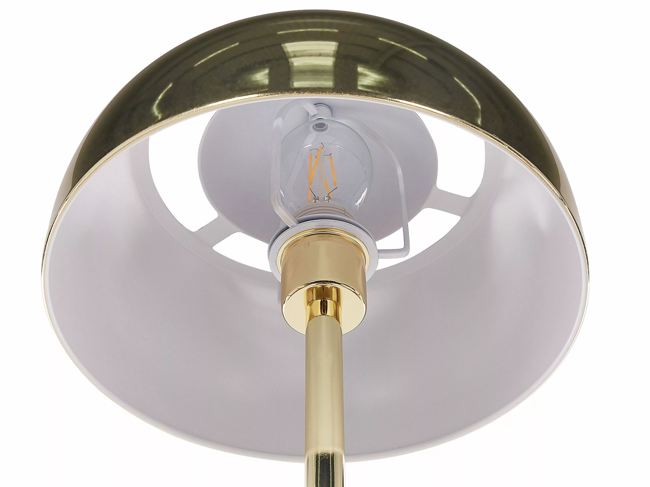 Beliani Lámpara De Pie De Metal Dorado 148 Cm SENETTE - Imagen 7