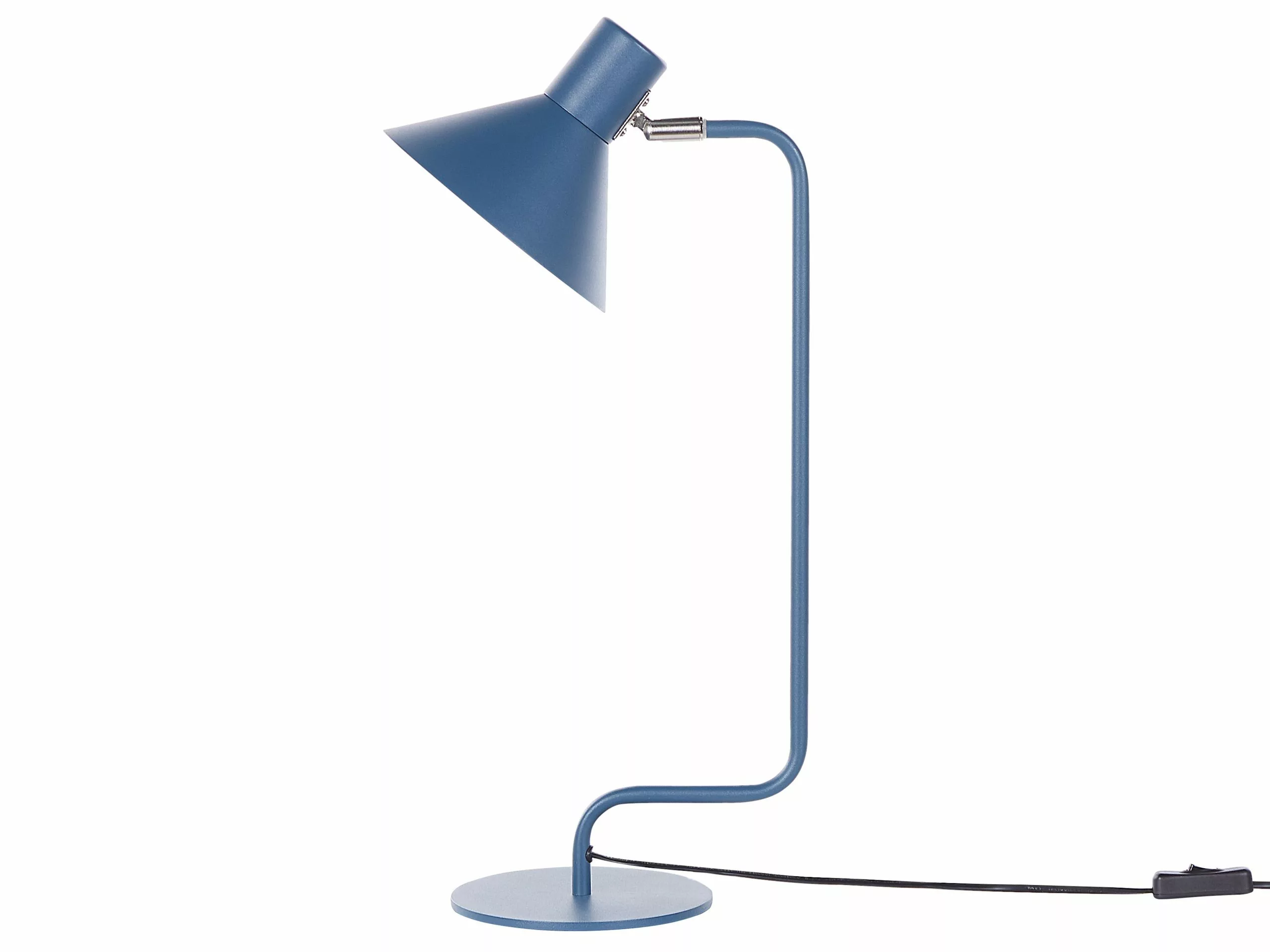 Beliani Lámpara De Mesa De Metal Azul 51 Cm RIMAVA