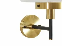 Beliani Lámpara De Pared De Metal Negro/dorado/blanco ⌀ 32 Cm MINIJA -Lámparas comercio undef src sa picid 825865 type whitesh image