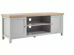 Beliani Mueble TV Gris Claro 130 X 39 Cm HAMP -Lámparas comercio undef src sa picid 826005 type whitesh image