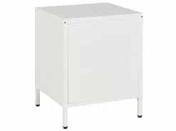 Beliani Mesa De Noche De Metal Blanco/dorado 43 X 40 Cm KYLEA -Lámparas comercio undef src sa picid 826241 type whitesh image