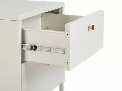 Beliani Mesa De Noche De Metal Blanco/dorado 43 X 40 Cm KYLEA -Lámparas comercio undef src sa picid 826242 type whitesh image