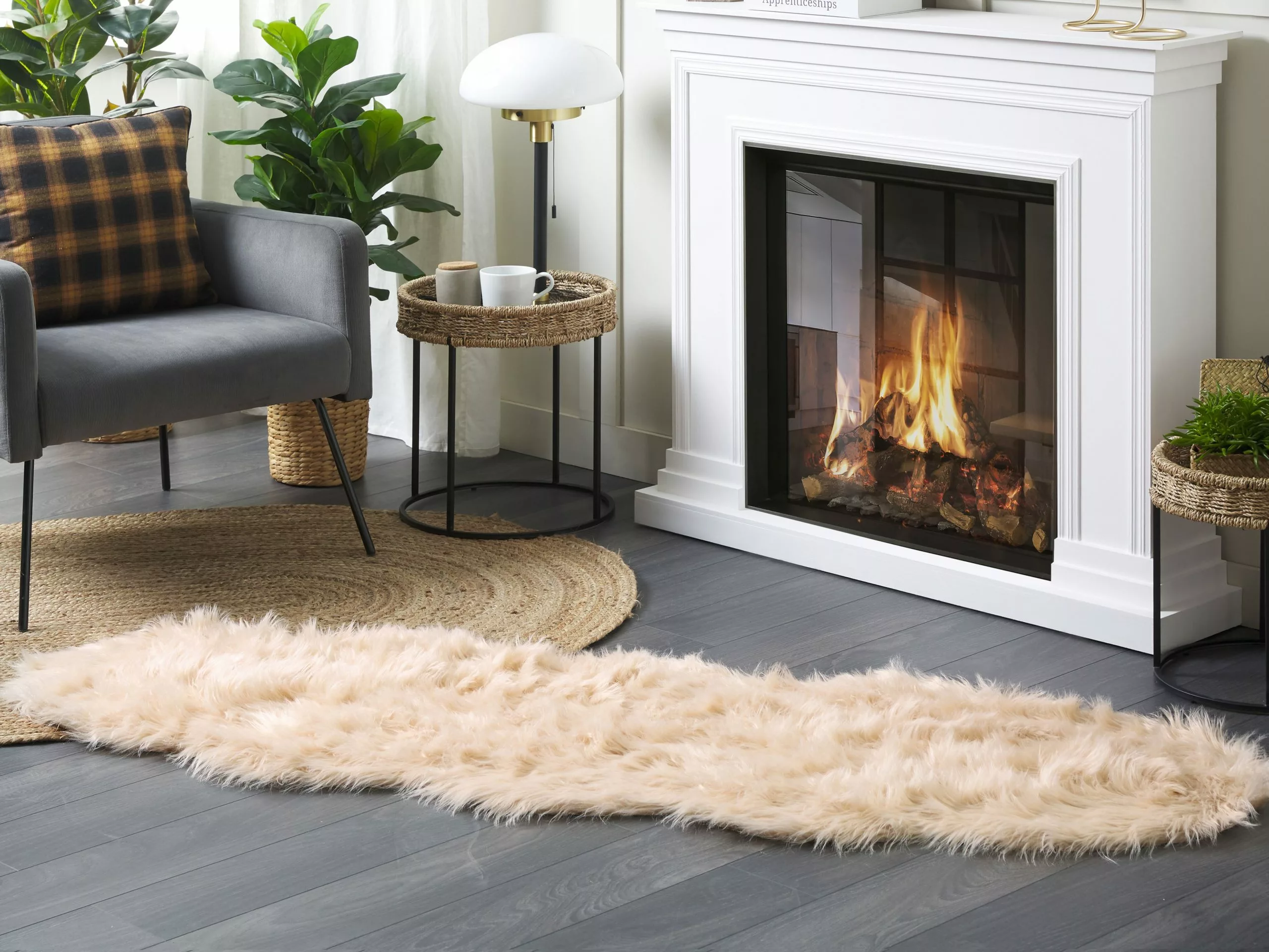 Beliani Lámpara De Mesa De Metal Negro/dorado/blanco 55 Cm MINIJA - Imagen 4