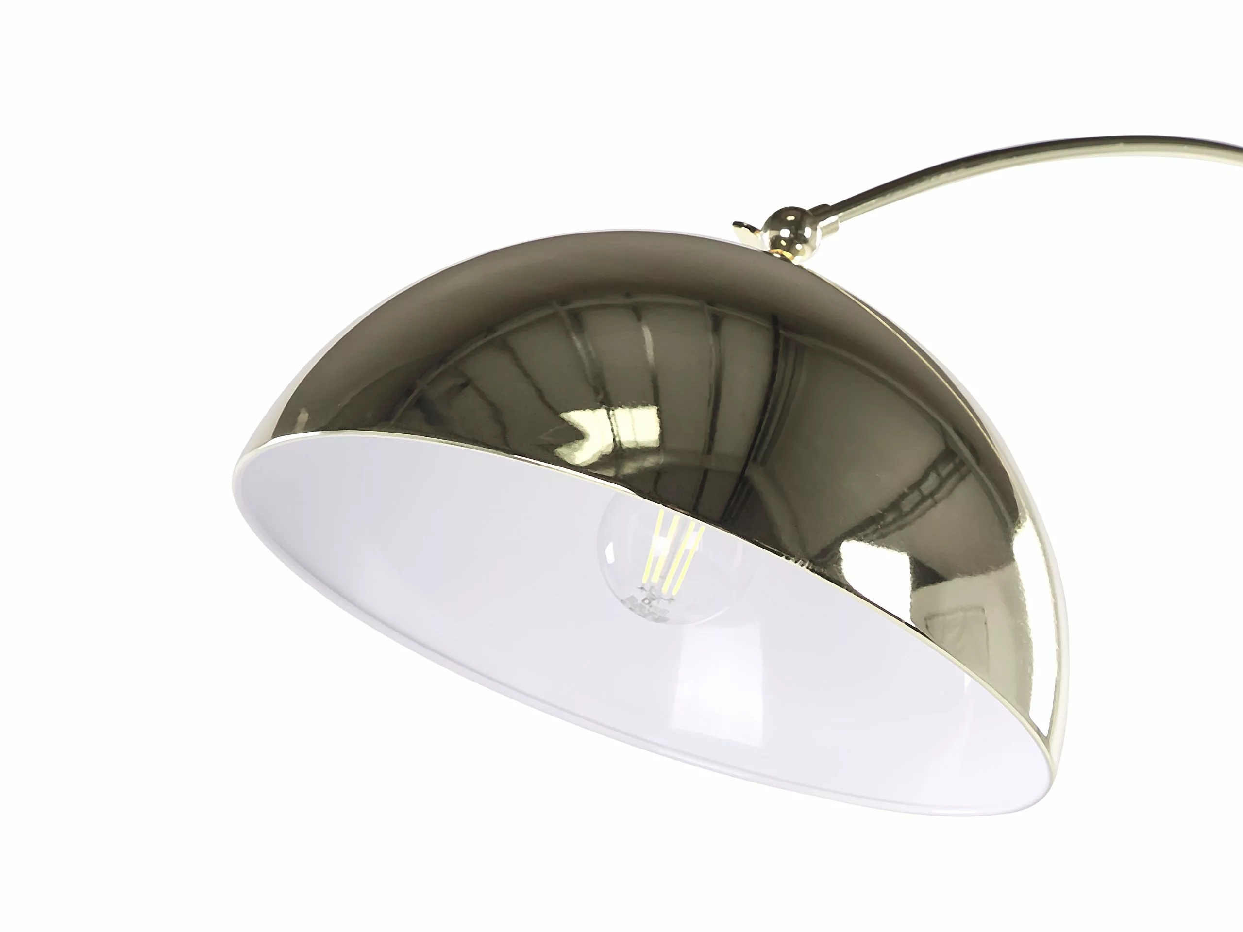 Beliani Lámpara De Pie De Metal Dorado 188 Cm KAMA - Imagen 5