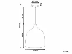 Beliani Lámpara De Techo De Ratán Beige/natural 124 Cm PANGANI -Lámparas comercio undef src sa picid 827204 type whitesh image