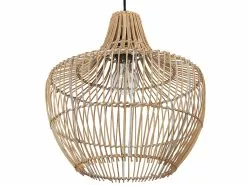 Beliani Lámpara De Techo De Ratán Beige/natural 123 Cm MAZOWE -Lámparas comercio undef src sa picid 827240 type whitesh image