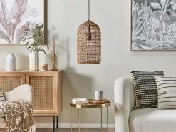 Beliani Lámpara De Techo De Cuerda De Papel Marrón 126 Cm LUCITE 12 Beliani Lámpara De Techo De Cuerda De Papel Marrón 126 Cm LUCITE -Lámparas comercio undef src sa picid 827446 type whitesh image