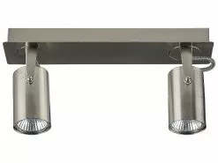 Beliani Lámpara De Techo De Metal Plateado 30 Cm KLIP -Lámparas comercio undef src sa picid 828494 type whitesh image