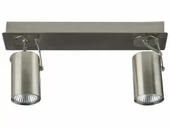 Beliani Lámpara De Techo De Metal Plateado 30 Cm KLIP -Lámparas comercio undef src sa picid 828495 type whitesh image